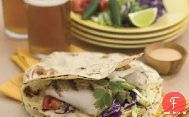 Grilled Fish Tacos With Chipotle Ranch