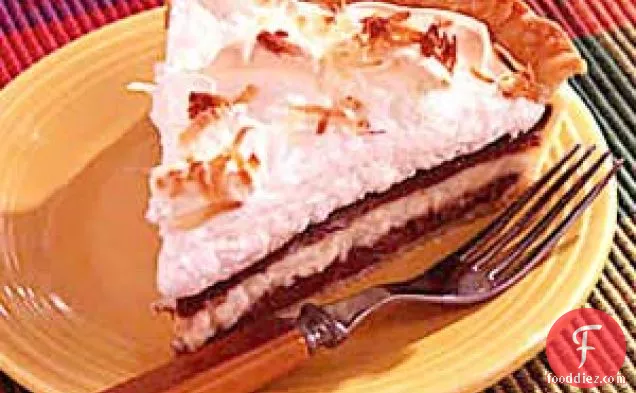 चॉकलेट नारियल क्रीम पाई