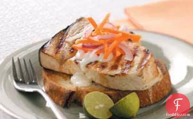 Open-Faced Swordfish Sandwiches