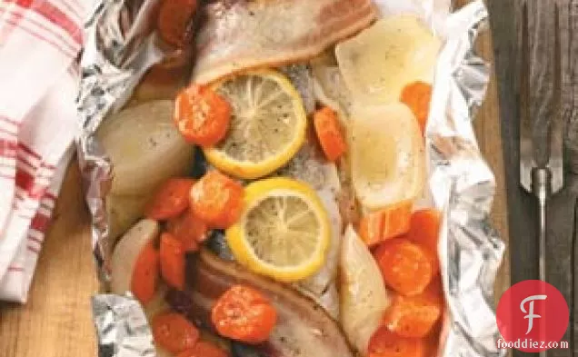 Campfire Trout Dinner for Two