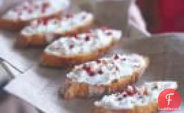 Goat Cheese And Shallot Toasts
