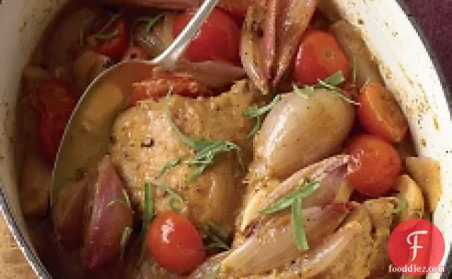 Braised Chicken With Shallots
