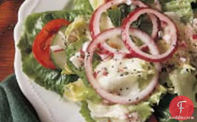 Green Salad with Poppy Seed Dressing