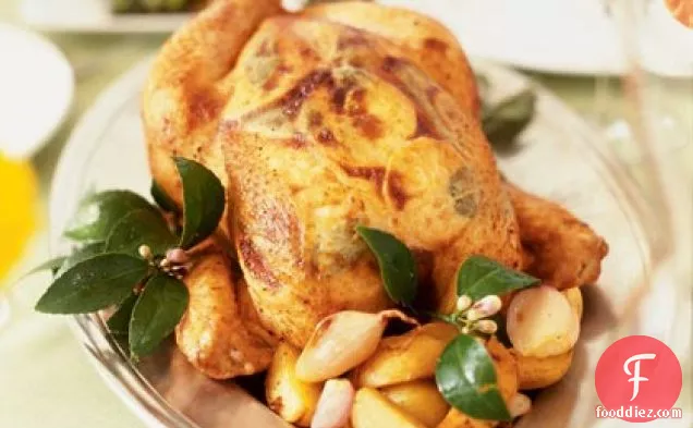 Roast Lemon Chicken with Shallots and Potatoes