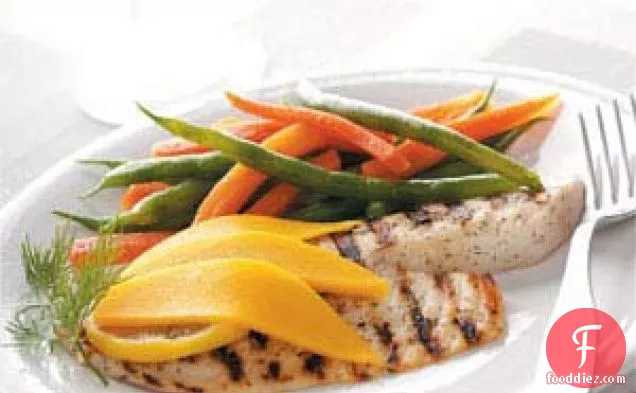 Grilled Tilapia with Mango