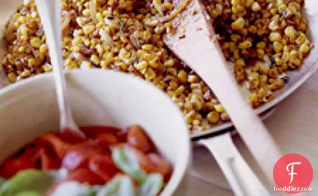 Caramelized Corn With Shallots