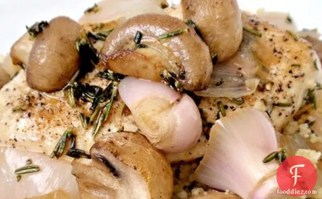 Pan-roasted Chicken With Mushrooms And Rosemary