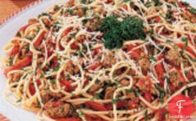 Spicy Sausage Spaghetti