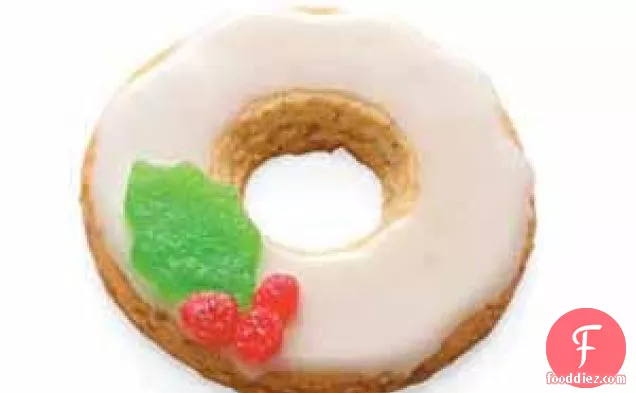 Holly Wreath Cookies