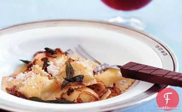 Ravioli with Brown Butter and Sage