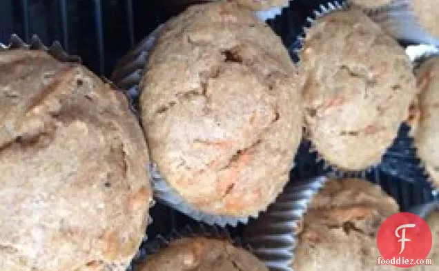 Dark Carrot Raisin Muffins