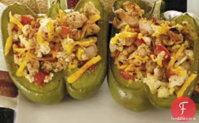 Turkey-Stuffed Bell Peppers