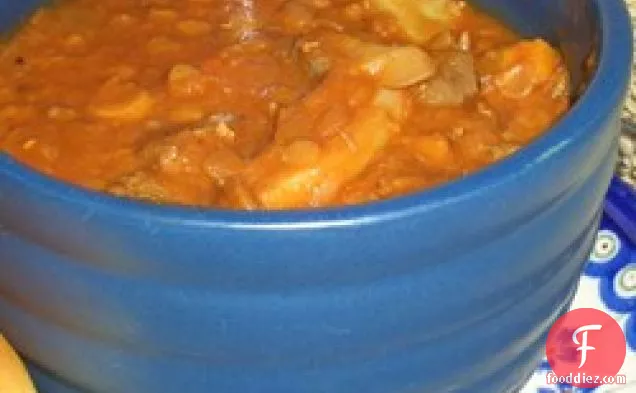 Beefy Lentil Vegetable Soup