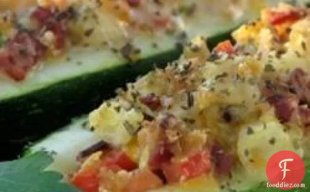 Zucchini Boats on the Grill