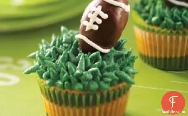 Truffle Football Cupcakes