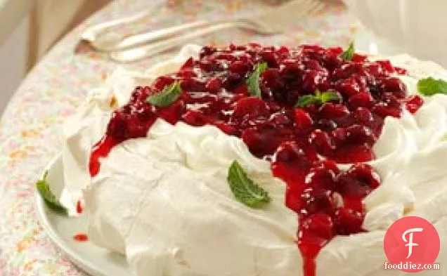 Cranberry Pavlova