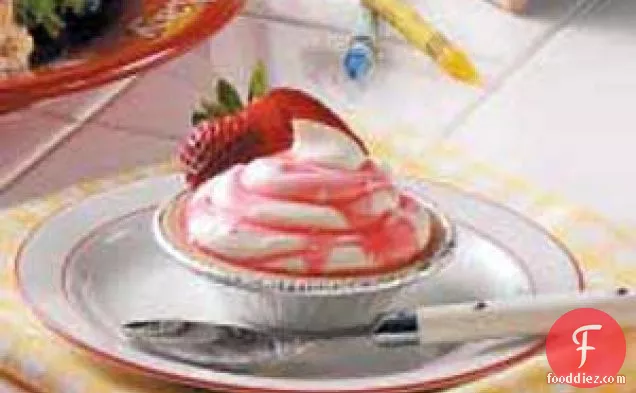 Strawberry Swirl Mousse Tarts