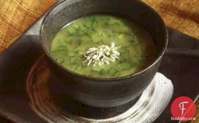 Asparagus Soup W/ Wild Garlic