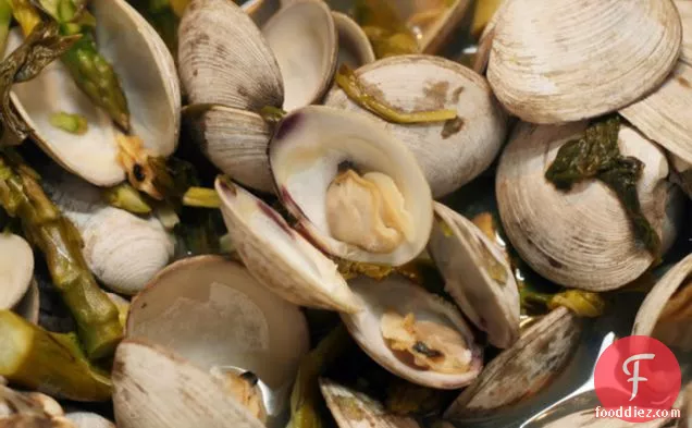 Little Neck Clams With Ramps & Asparagus