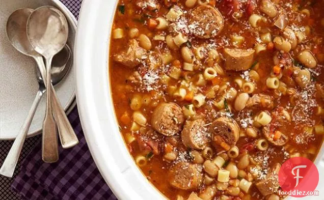 Sausage, Bean and Pasta Stew