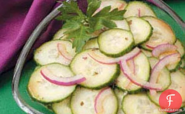Asian Onion Cucumber Salad
