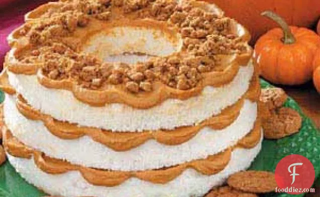 Pumpkin Layered Angel Cake