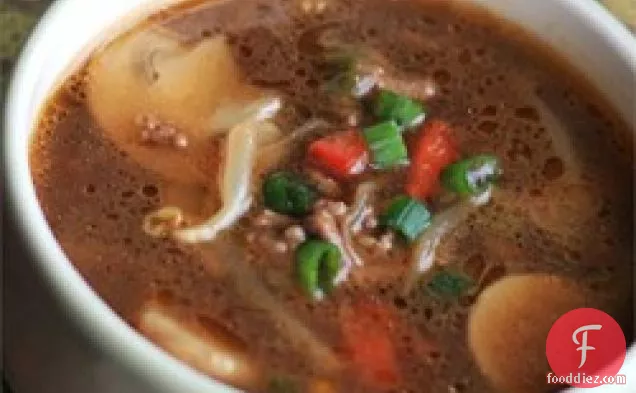 Asian Burger Soup