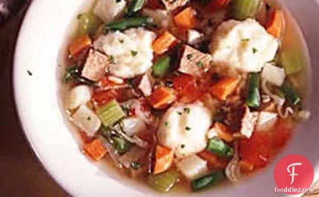 Vegetable Soup with Dumplings