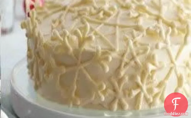 Vanilla Snowflake Cake