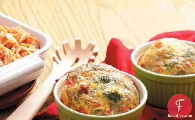 Bacon-Broccoli Quiche Cups