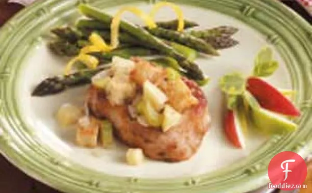 Pork Chops with Apple Stuffing