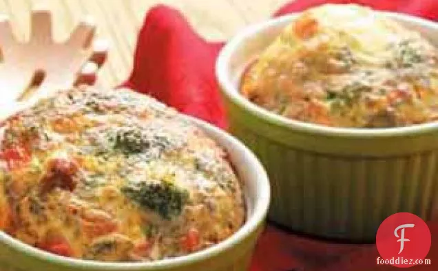 Bacon-Broccoli Quiche Cups