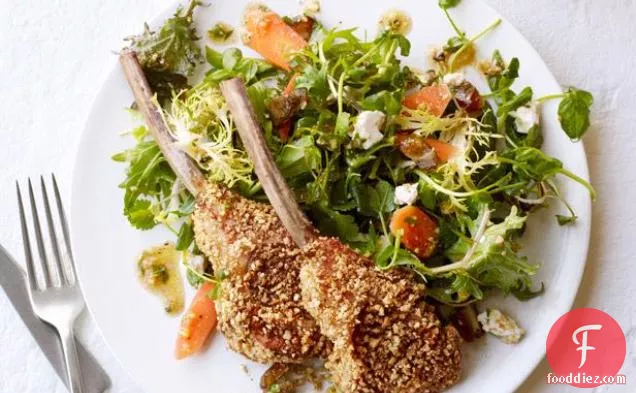 Hazelnut-Crusted Lamb Chops
