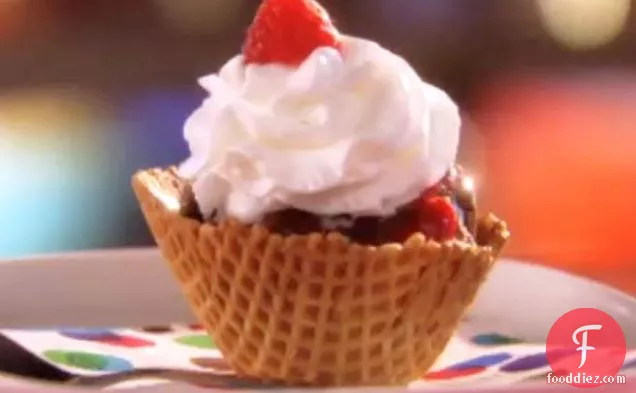 Choco-Berry Waffle Sundae Surprise