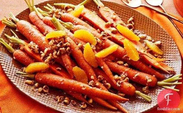 Carrots with Orange-Hazelnut Vinaigrette