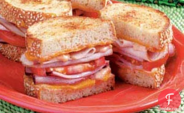 Grilled Club Sandwiches