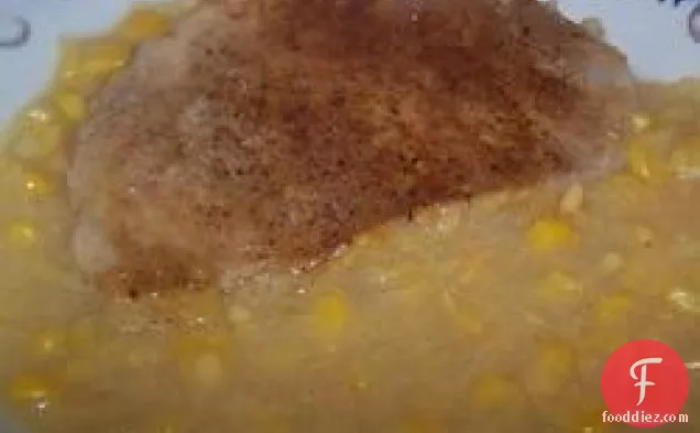 क्रीम कॉर्न पोर्क चॉप्स