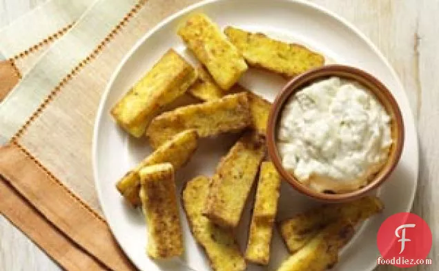 Polenta Fries with Blue Cheese Dip