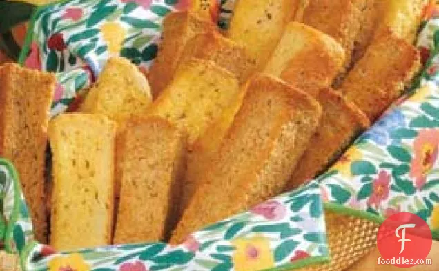 Crisp Cheese Breadsticks