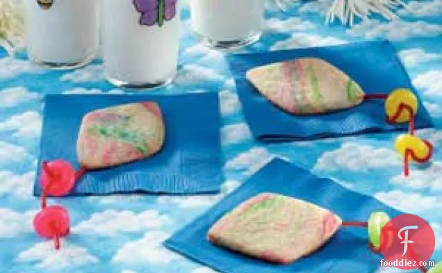 Tie-Dyed Kite Cookies
