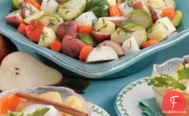 Steamed Winter Vegetables