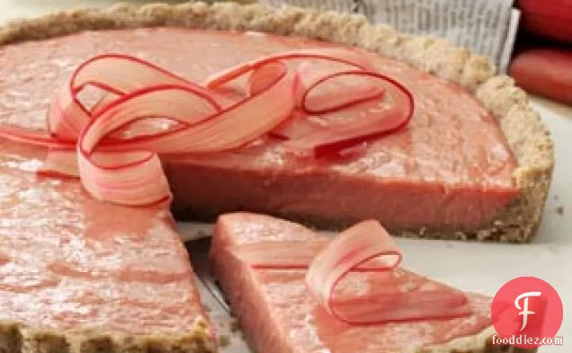Rhubarb Tart with Shortbread Crust