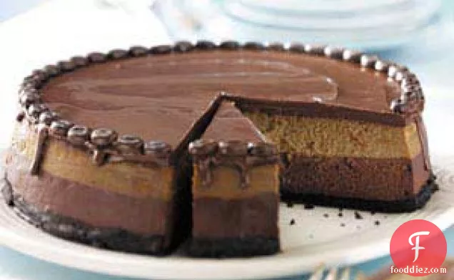 Layered Mocha Cheesecake