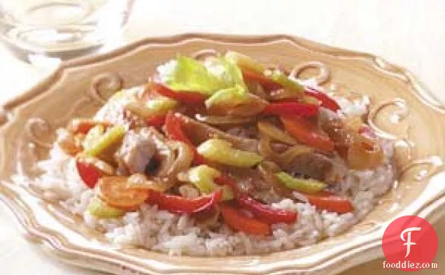 Apple Pork Stir-Fry