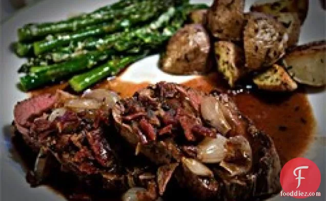 Beef Tenderloin With Roasted Shallots