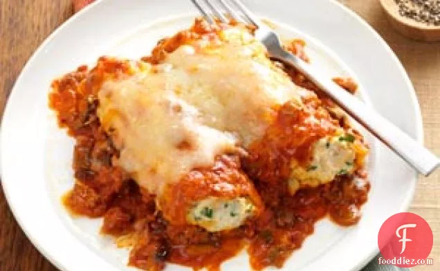 Slow Cooker Two-Meat Manicotti