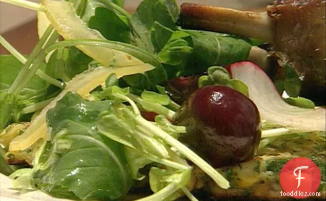 Cherry and Snow Pea Sprout Salad