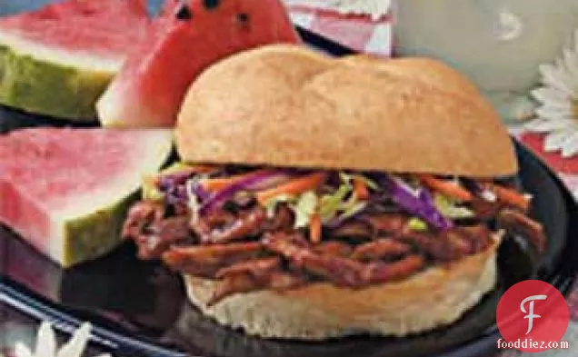 Pork 'n' Slaw Sandwiches