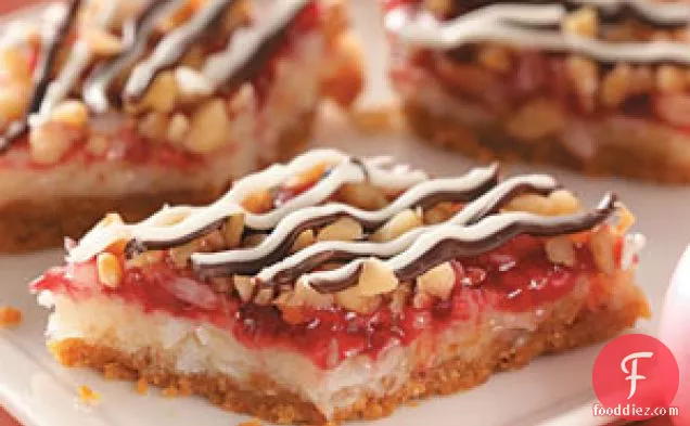 Raspberry Coconut Bars