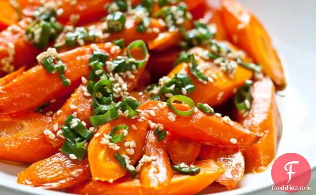 Roasted Carrots With Sesame Ponzu Vinaigrette